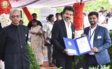 Best Institution Award – 2026 by the Hon’ble Chief Minister, Government of Tamil Nadu - Thiru C. Joseph Vijay